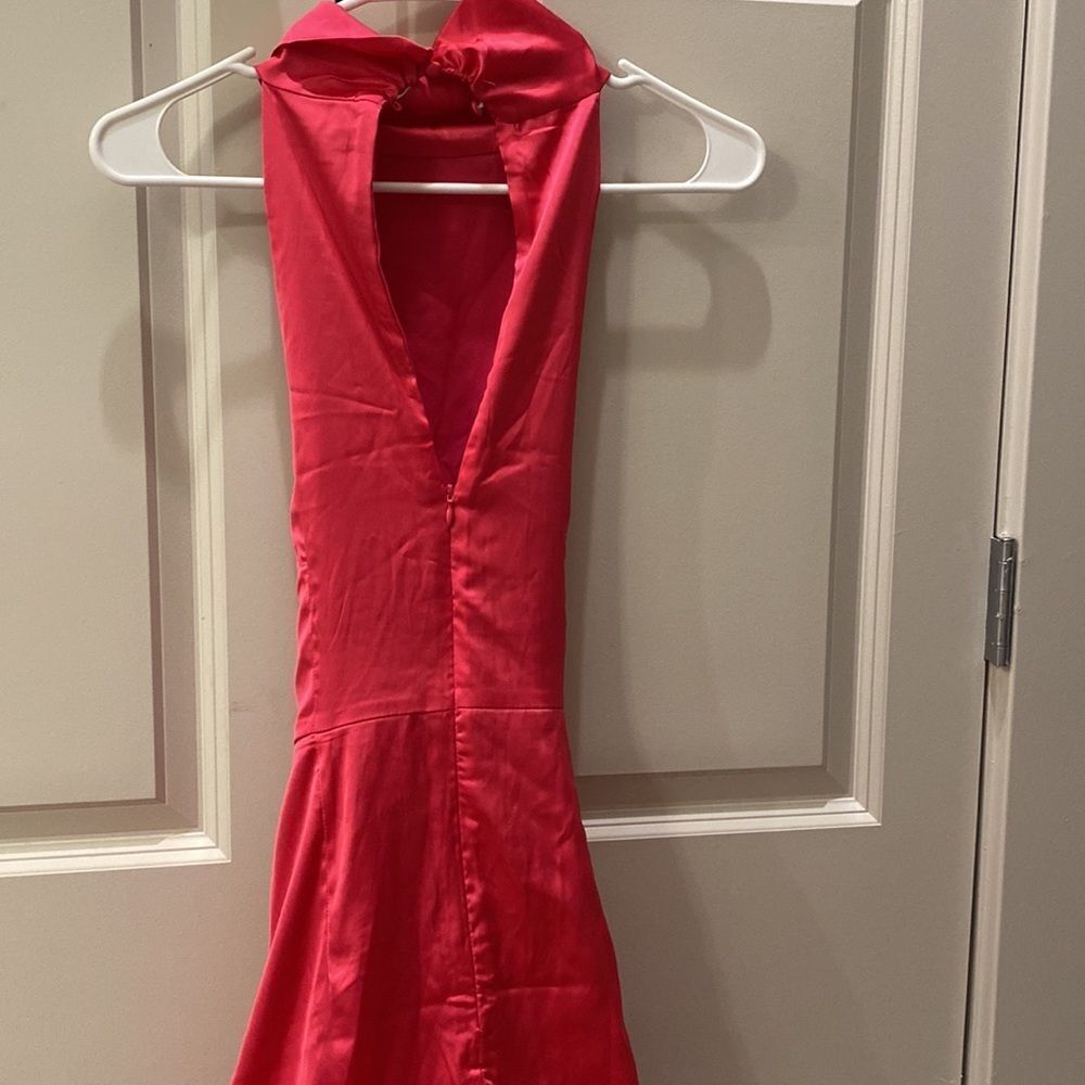 Pink Satin Dress - Picture 4 of 5